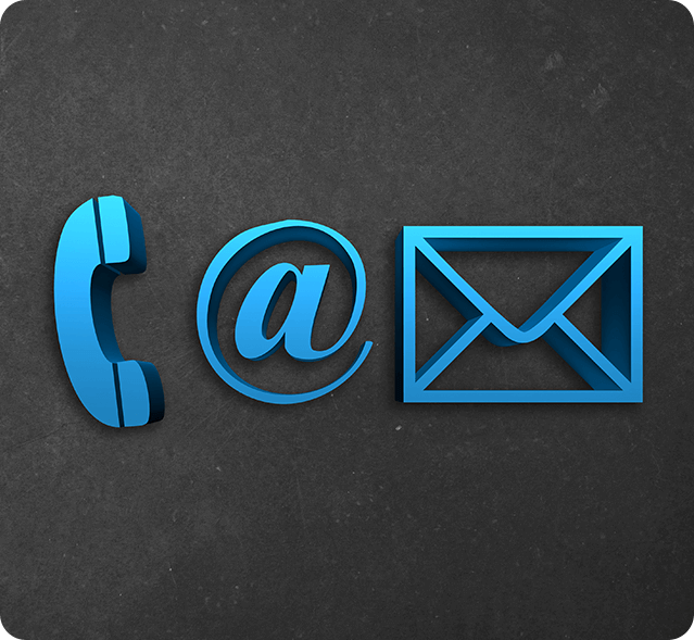 Your email address and phone number Graphic